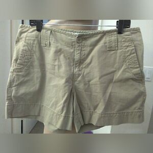 LK.NW LEVIS Women’s Khaki Cotton Blend Casual ShortS SZ. 12 PKTS. CASUAL